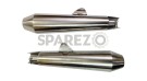 Royal Enfield Interceptor 650cc S S AEW Exhaust Silencer Pair TE 102 - SPAREZO